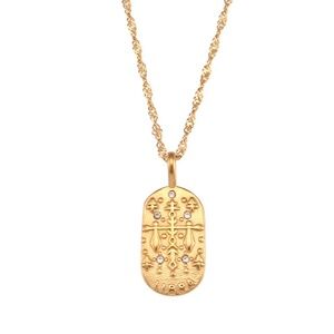 18K Gold Plated libra Necklace